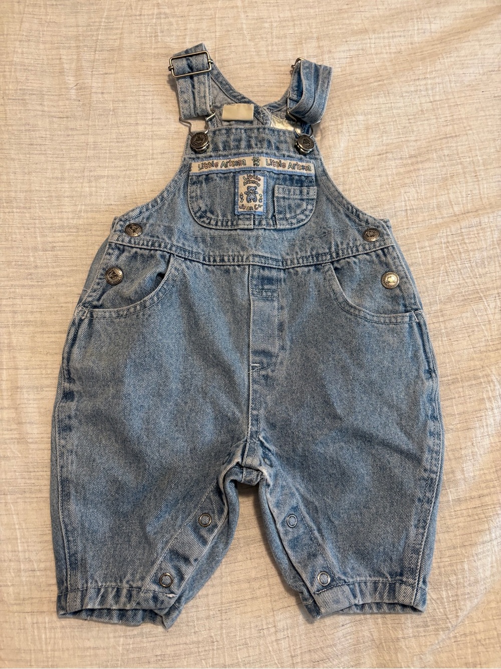 Vintage Little Arizona Jean Co. denim overalls 0-3 months !!